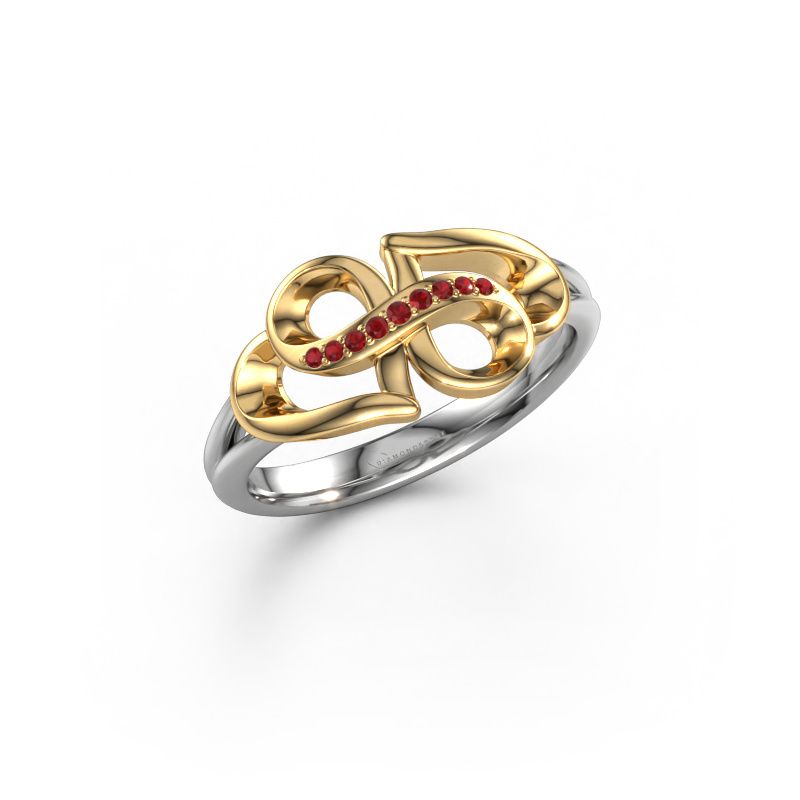 Bague Rowie 585 or blanc rubis 0.9 mm