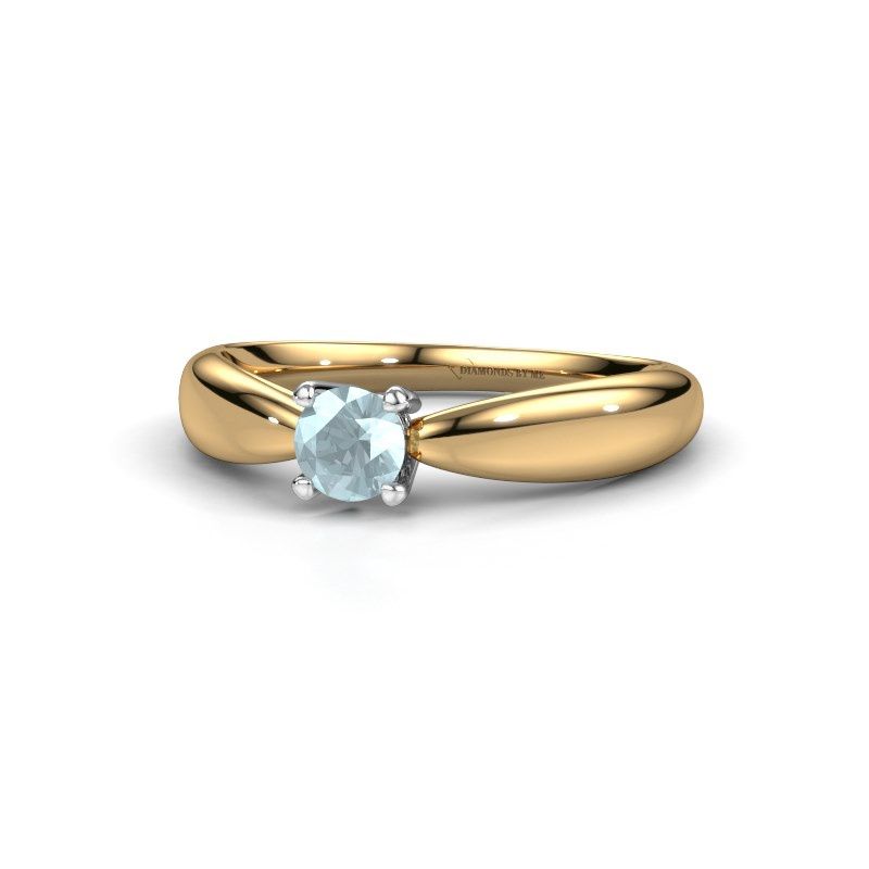 Image de Bague de fiançailles Nichole<br/>585 or jaune<br/>Aigue-marine 4.2 mm