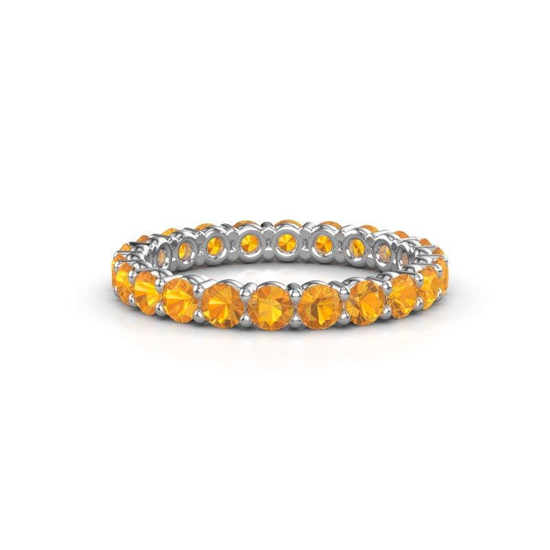 Bild von Vorsteckring heddy rnd 2.7<br/>950 Platin<br/>Citrin 2.7 mm