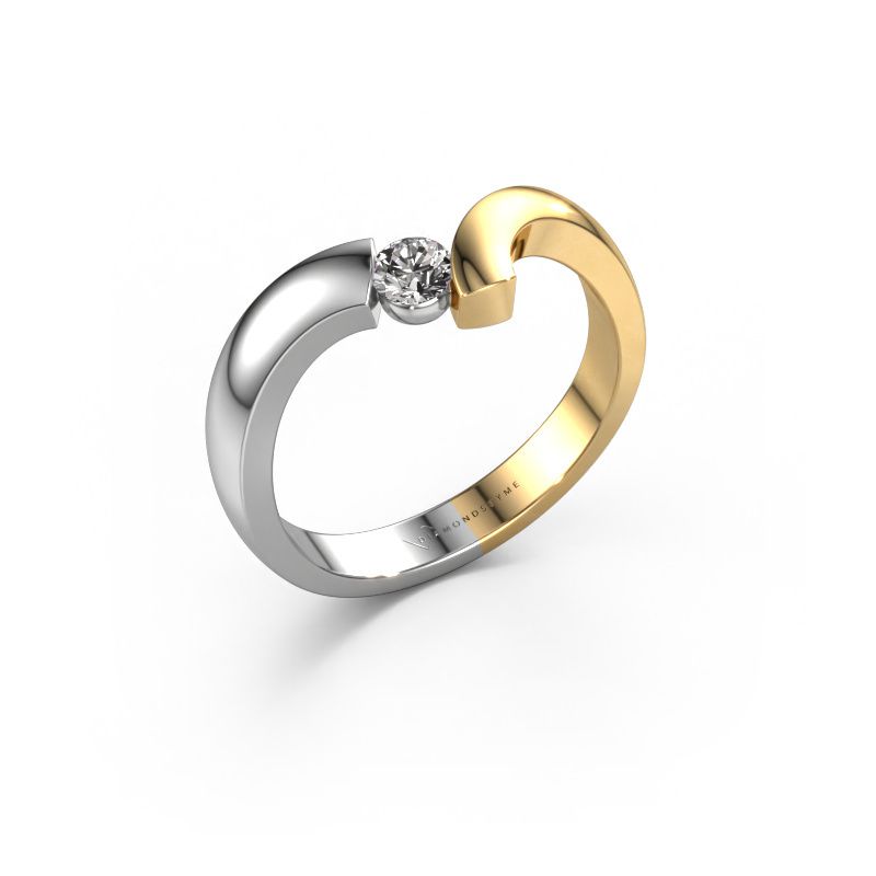 Ring Arda 585 witgoud diamant 0.03 crt