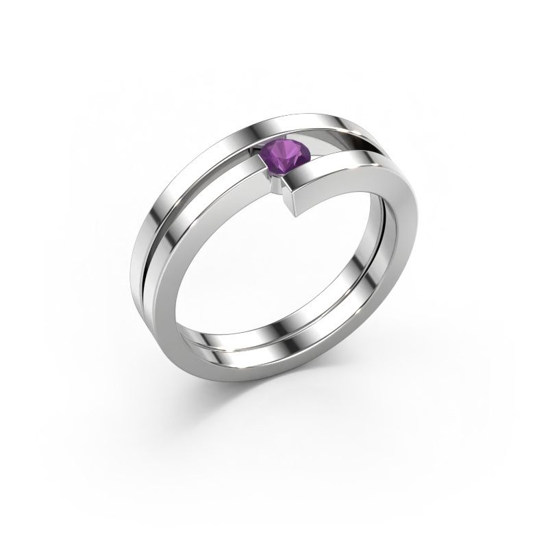 Ring Nikia 950 Platin Amethyst 3.4 mm