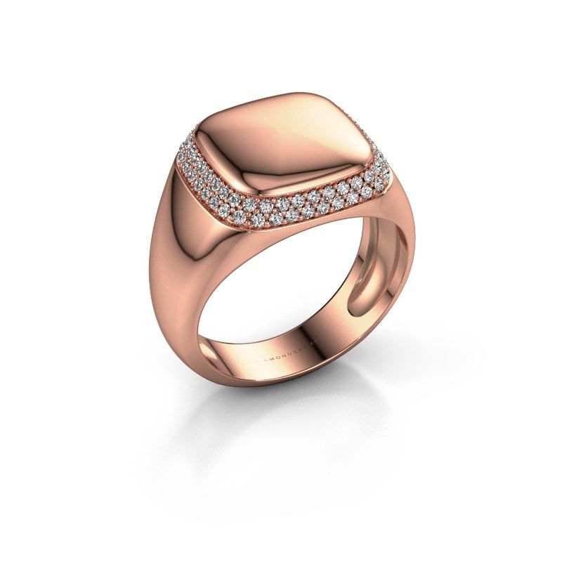 Image of Men's ring Pascal 585 rose gold diamond 0.482 crt