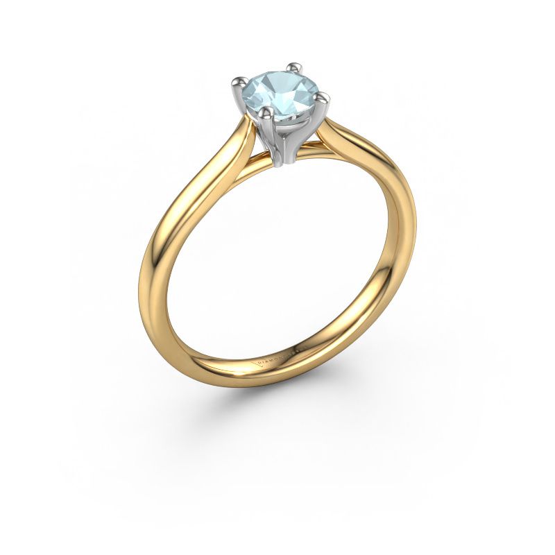 Engagement ring Mignon RND 1 585 gold aquamarine 5 mm