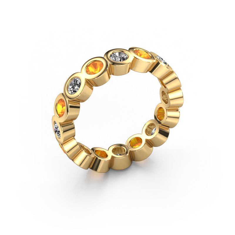Stackable ring Edwina 3 585 gold diamond 0.80 crt
