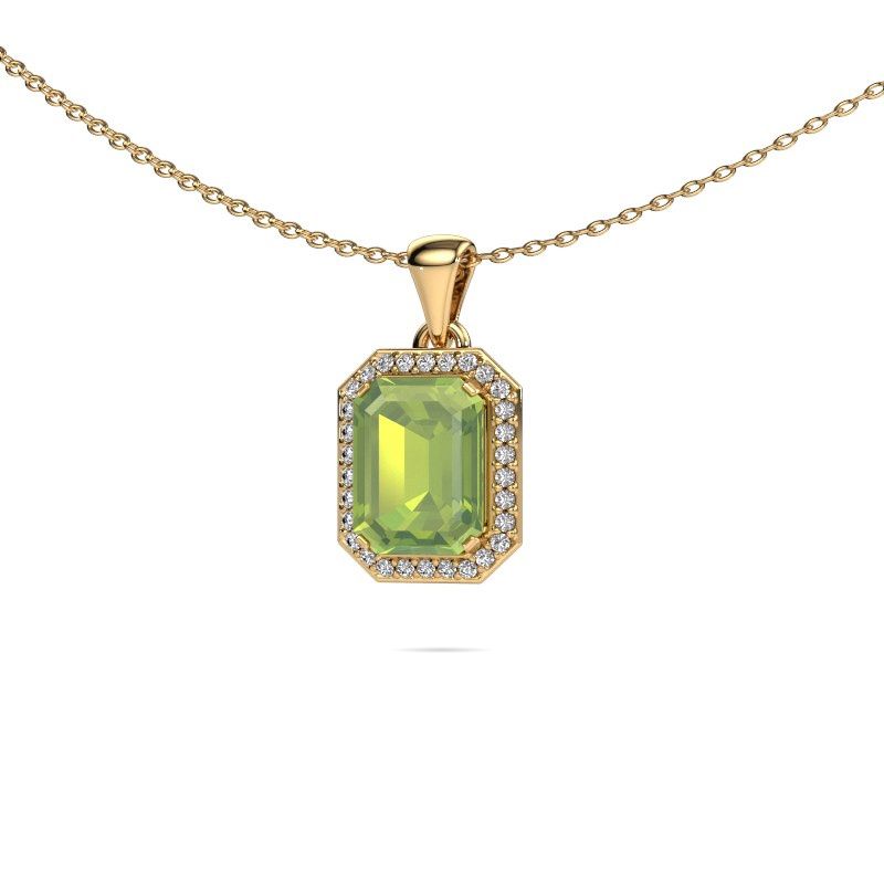 Anhänger Dodie 585 Gold Peridot 8x6 mm