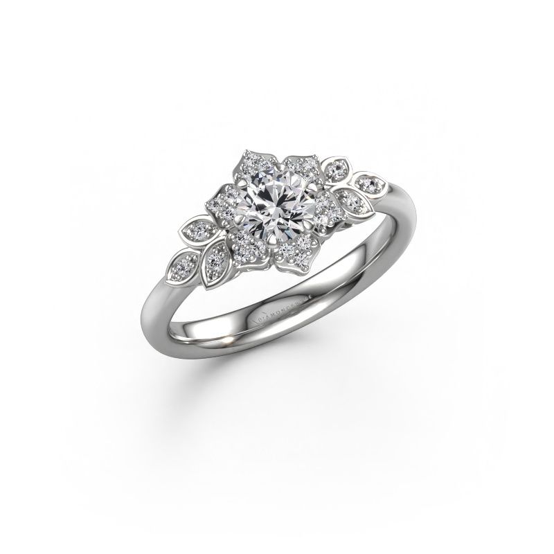 Verlobungsring Tatjana 585 Weißgold Lab-grown Diamant 0.635 crt