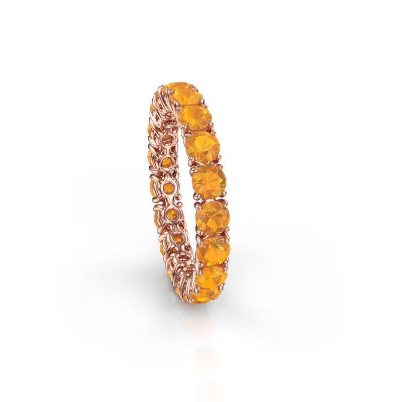 Bild von Vorsteckring vivienne 3.4<br/>585 Roségold<br/>Citrin 3.4 mm