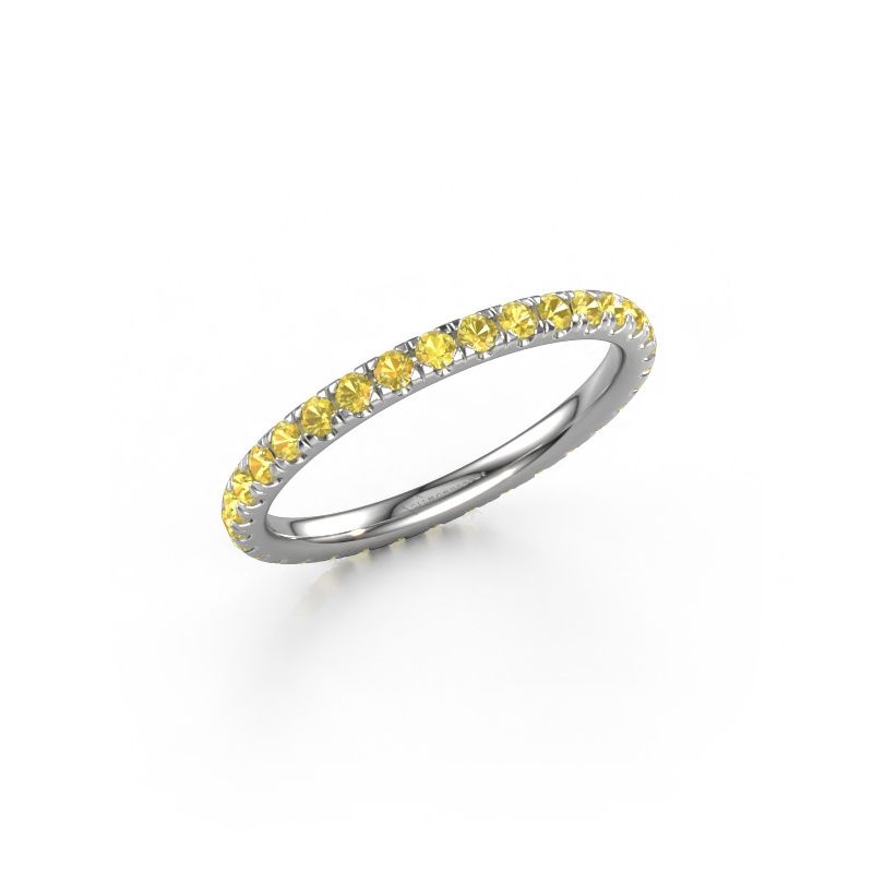 Vorsteckring Jackie 1.7 585 Weißgold Gelb Saphir 1.7 mm