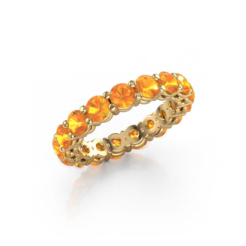 Stackable ring Michelle full 3.7 585 gold citrin 3.7 mm