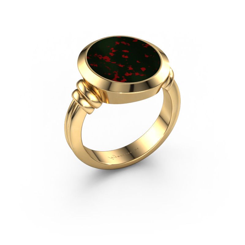 Siegelring Jake 4 585 Gold Heliotrop 15x13 mm