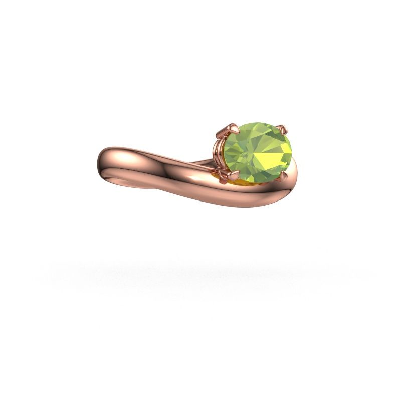 Verlobungsring Floor OVL 585 Roségold Peridot 8x6 mm