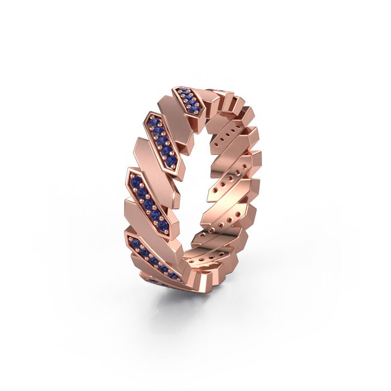 Bague de mariage WH2036L 585 or rose saphir ±7x2.2 mm