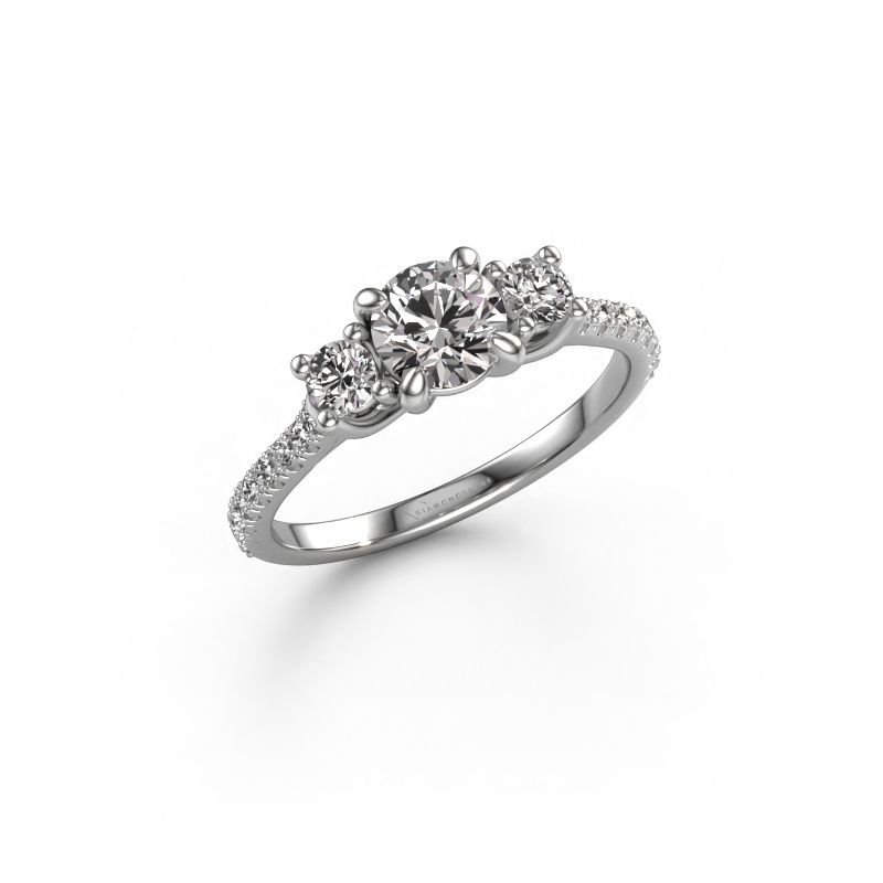 Engagement ring Jesica 585 white gold diamond 0.98 crt