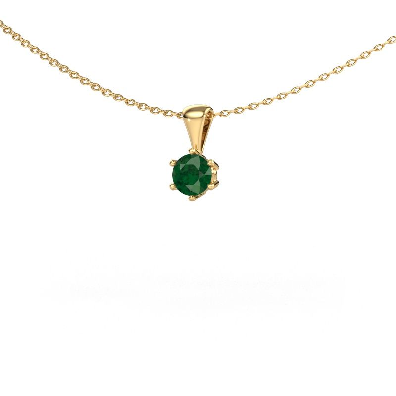 Ketting Fay 585 goud smaragd 4.7 mm