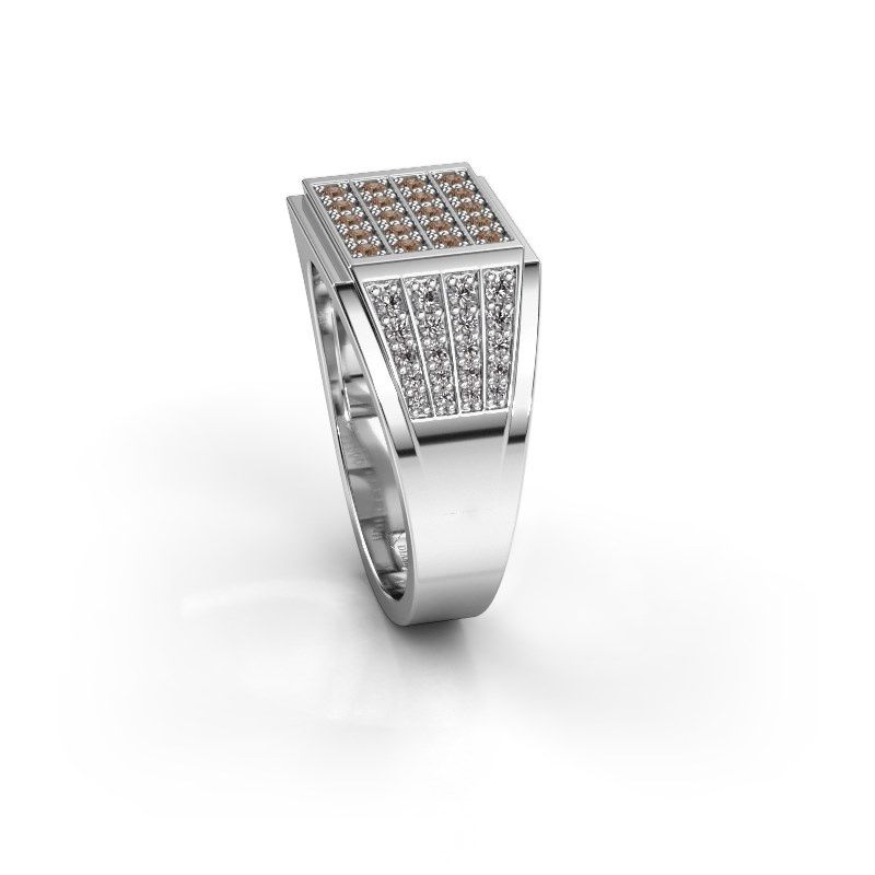 Image de Bague pour homme Tim<br/>950 platine<br/>Diamant brun 0.654 crt
