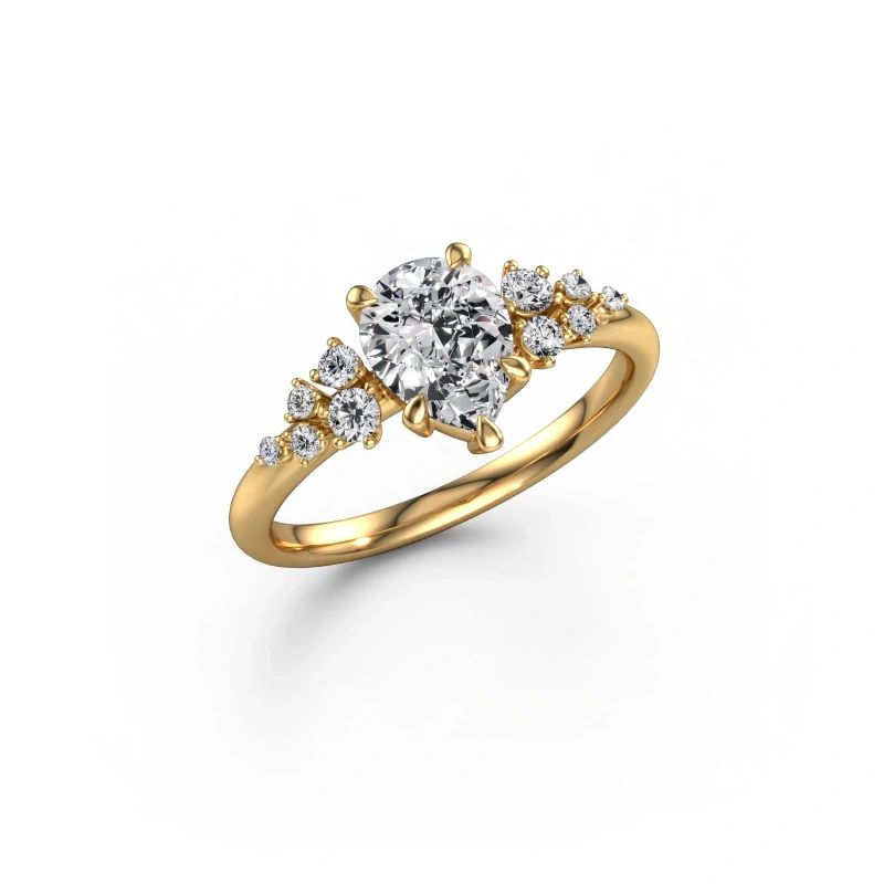 Engagement ring Royce PER 585 gold lab-grown diamond 1.203 crt