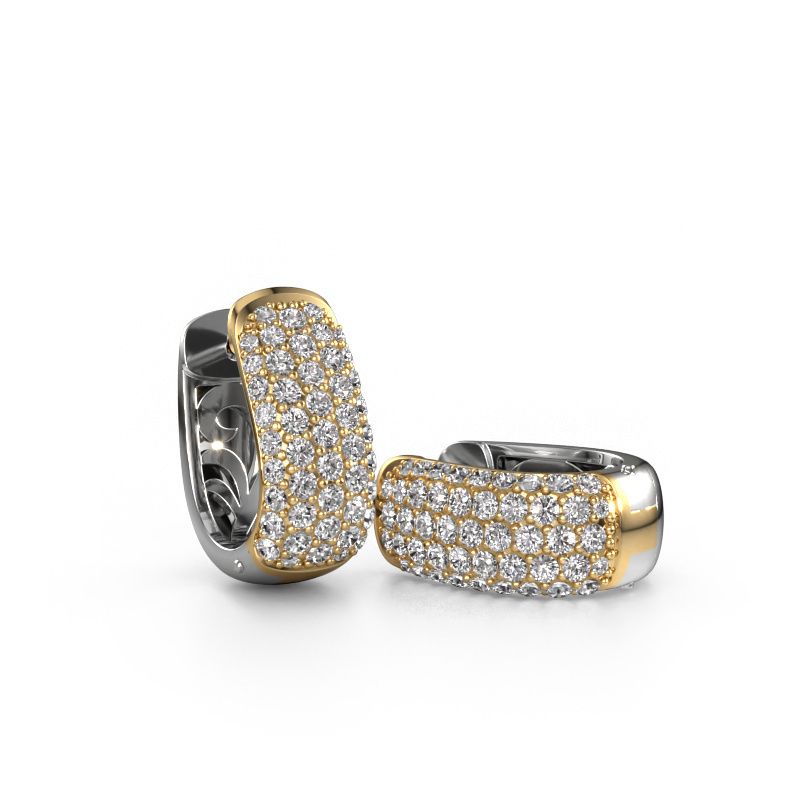 Image of Hoop earrings Danika 8.5 B 585 gold diamond 1.554 crt