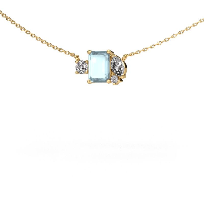 Anhänger Frauke EME 585 Gold Aquamarin 7x5 mm