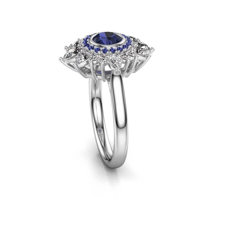 Image of Engagement ring Tianna 950 platinum sapphire 5 mm