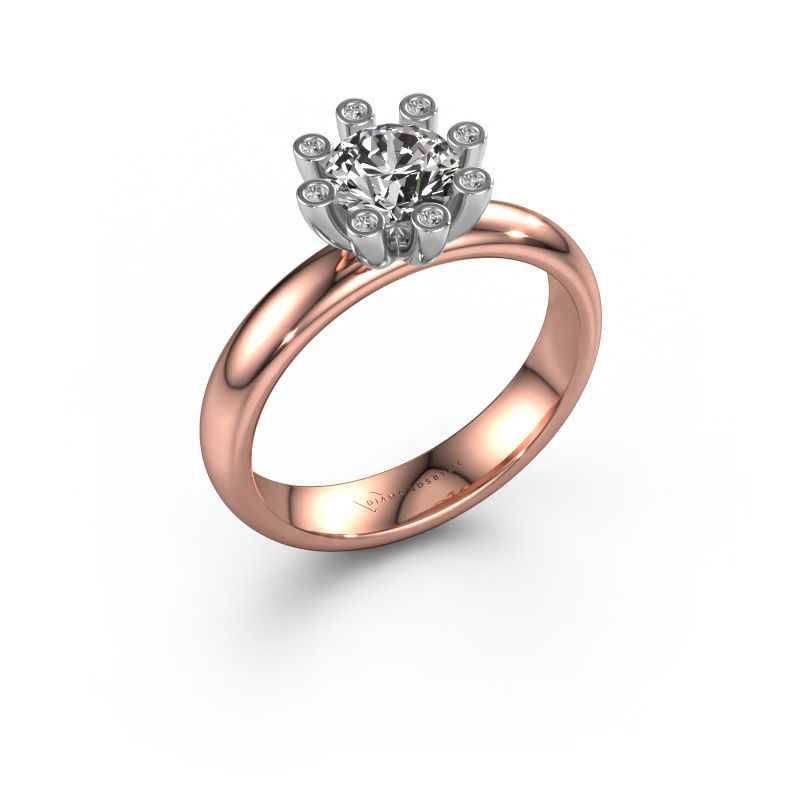 Ring Carola 3 585 Roségold Diamant 0.84 crt
