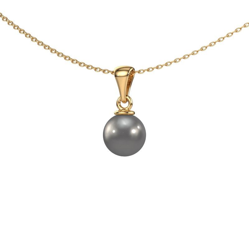 Pendant Blanche 585 gold grey pearl 6 mm