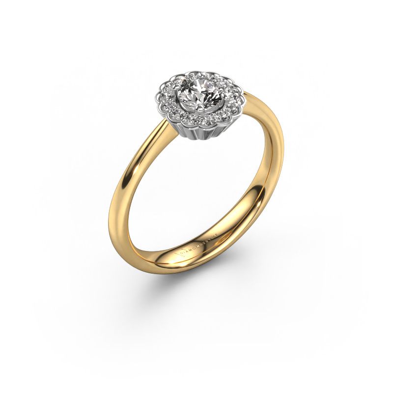 Engagement ring Debi 585 gold lab grown diamond 0.44 crt