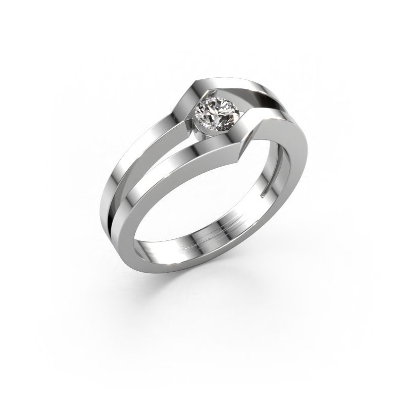 Ring Elize 585 Weißgold Diamant 0.25 crt