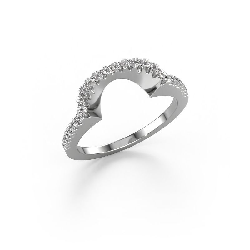 Vorsteckring SRH0588C10H4 585 Weißgold Diamant 0.203 crt