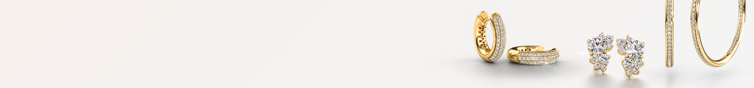 Platina oorbellen met zirkonia