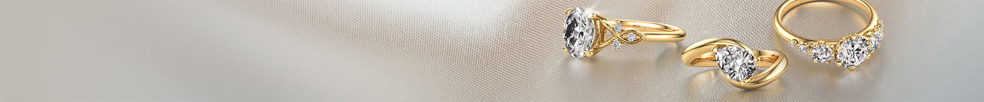 Solitär Pavé Ringe mit Aquamarin