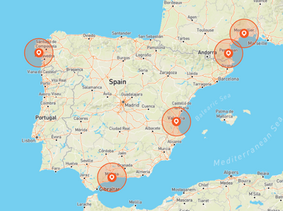 Camping of B&B in Spanje of Zuid-Frankrijk te koop