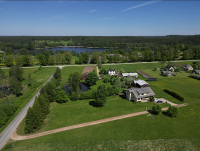 Family Home with Private Grounds near Cēsis