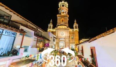 360 view of Church of Our Lady of Guadalupe in Puerto Vallarta