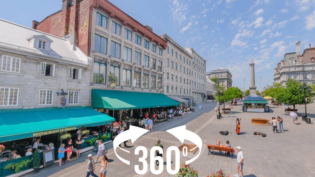 Montreal s Place Jacques Cartier 360 Degree View from Above