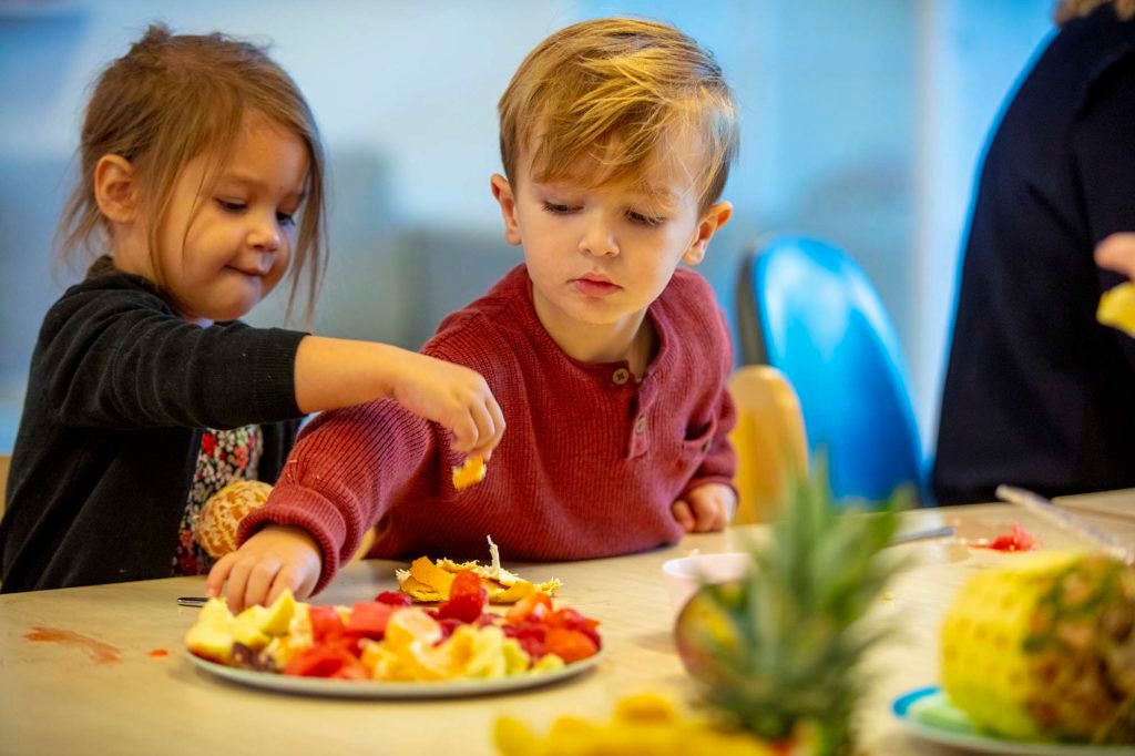 Kinderopvang fruit eten