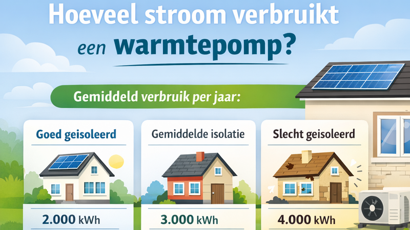 Hoeveel stroom verbruikt een warmtepomp