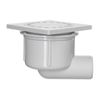 Afbeelding van Martens ABS 100mm x 100mm doucheplug afvoerput zij-uitloop 40mm