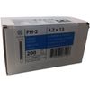 Image of Self driling screws with drilling point 4.2 x 13 galvanized - 200 pcs