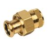 Image of BONFIX press fitting red copper 3-piece coupling 35mm x 1 1/4inch FRp