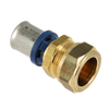 Image of Bonfix Alu-press brass fitting reducer to compression straight 20mm x 15mm FF