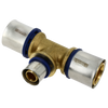 Image of Bonfix Alu-pers brass press fitting Tee reduced 40mm x 32mm x 40mm FFF