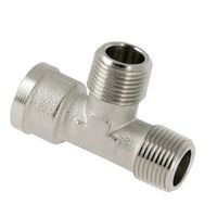 BONFIX brass tinned threaded fitting Tee 3/8inch RpRR