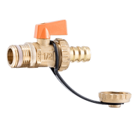 EnergyBy kogelvul- en aftapkraan met rode knop buitendraad 1/2inch (geschikt voor solar)