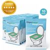 Afbeelding van DispoGreen EasyCover 10 Stuks – wegwerp toilet covers