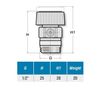Afbeelding van EnergyBy - Handmatige ontluchter met PTFE afdichting 3/8inch