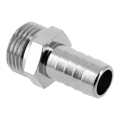 BONFIX brass chromed threaded fitting hose tail external thread 1/2inch x 14mm MR