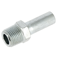 BONFIX press fitting galvanized steel push-in coupling male thread 12mm x 1/2inch MR