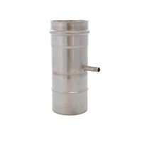 SKS-X 130 – single walled chimney pipe with measuring point stainless steel 250mm diameter Ø130