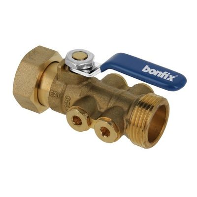 BONFIX terugstroombeveiliging met aftap TBE-EA 1inch RRp Foto van BONFIX terugstroombeveiliging met aftap TBE-EA 1inch RRp