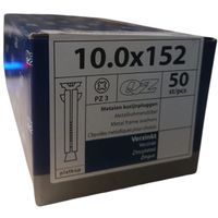 QZ kozijnpluggen platkop 10.0 x 152 - 50 stuks